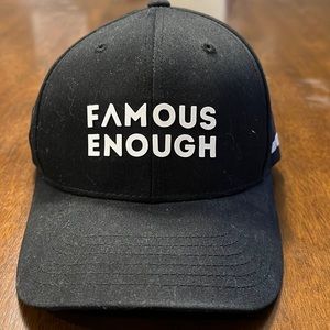 Art of Homage “Famous Enough” structured adjustable cap
